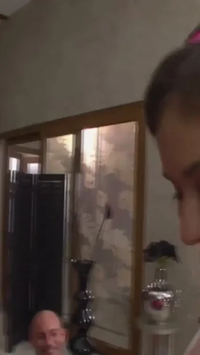 Two horny chicks are pleasing bald guy's cock