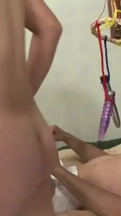 Old baby get fucked by his stepmom with strapon