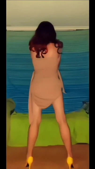 My lovely long tan dress with no panties on