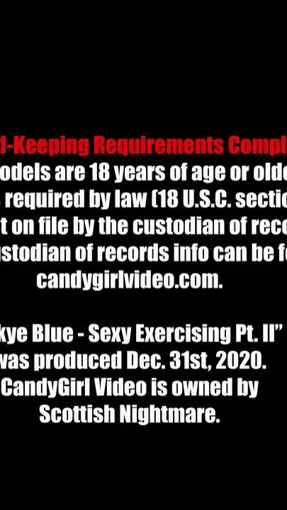 Skye Blue - Sexy Exercising Pt Ii 4K