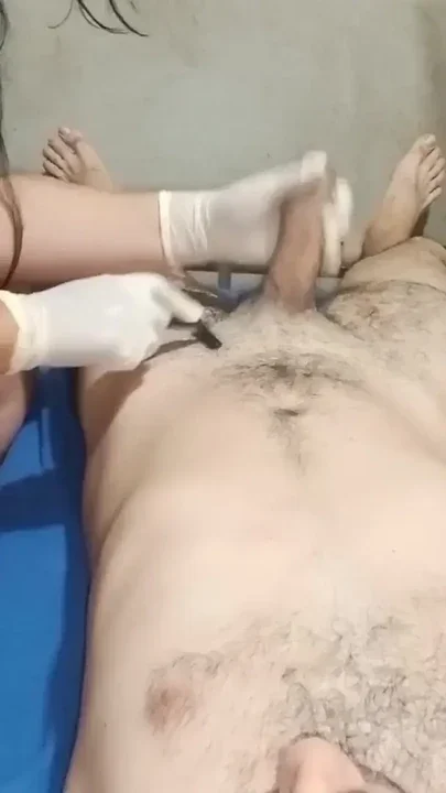 My girlfriend has a happy ending home waxing service she is a complacent busty
