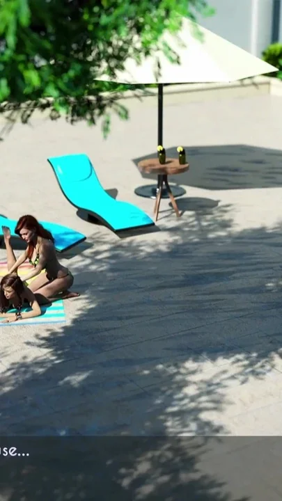 Awam 2 Ellie Real Fuck - Backyard Sunbathing Fun Ellie Takes Both Sams Youthful