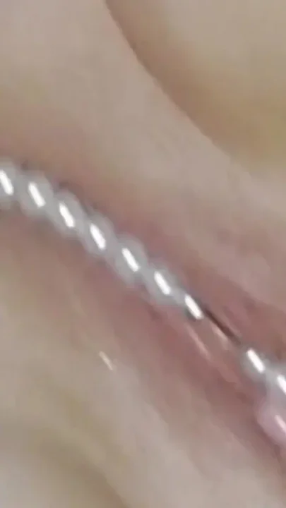 She Fucked Her Pussy in Pearl Panties and Will Have Fun