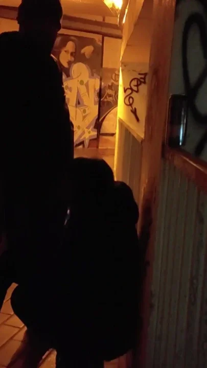 Whore degraded in parking garage Clip 1