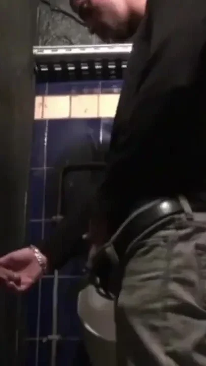 Slut sucked cock in glory holes in toilets