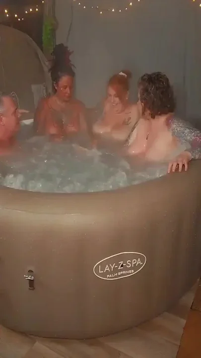 Group Fun in Hot tub MFFF