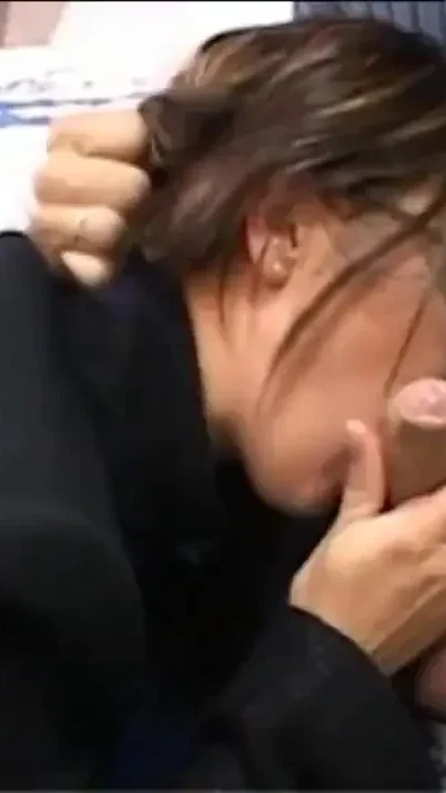 Two sluts are roughly banged in a plane hangar