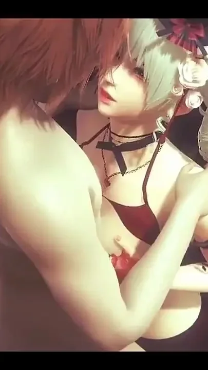 Hentai Uncensored 3D - Tabusa Boobjob and Fucked by Redhair Boy - Japanese Asian