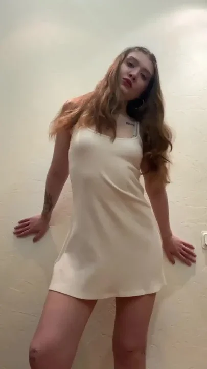 nymphomaniac in a short dress who always wants to fuck