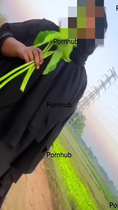 Egypt Muslim Farm Girl with Abaya Try to Find Cucumber in Farmland for Her Pussy