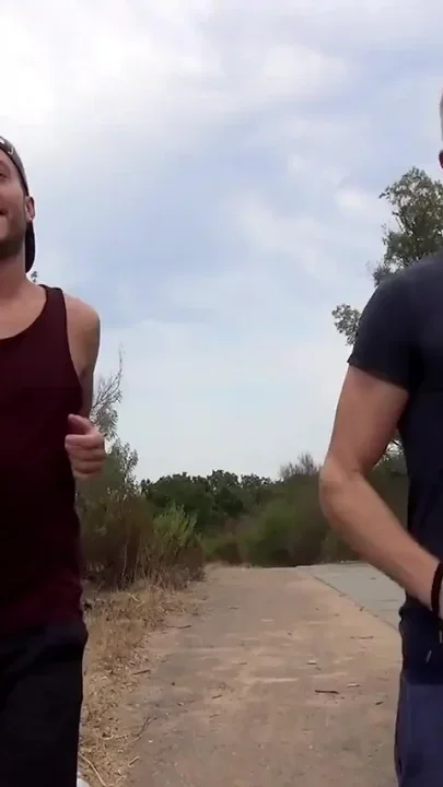 When Ludwig fucks hard Ricco's ass in the pine forest