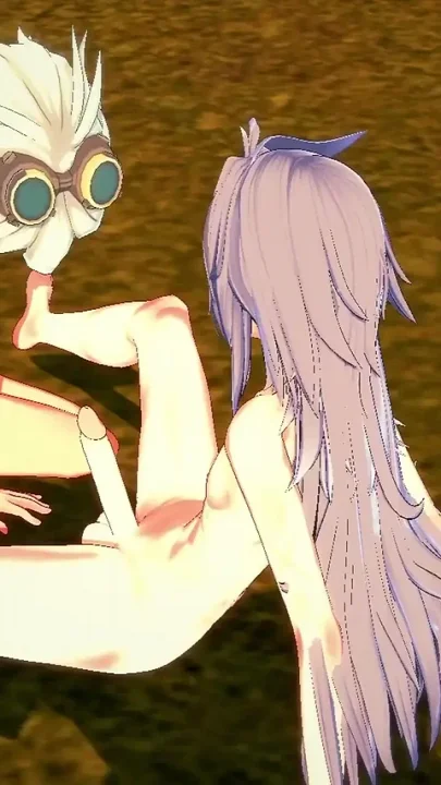 Genshin Impact Yaoi Bennett Licking Dick and Razor