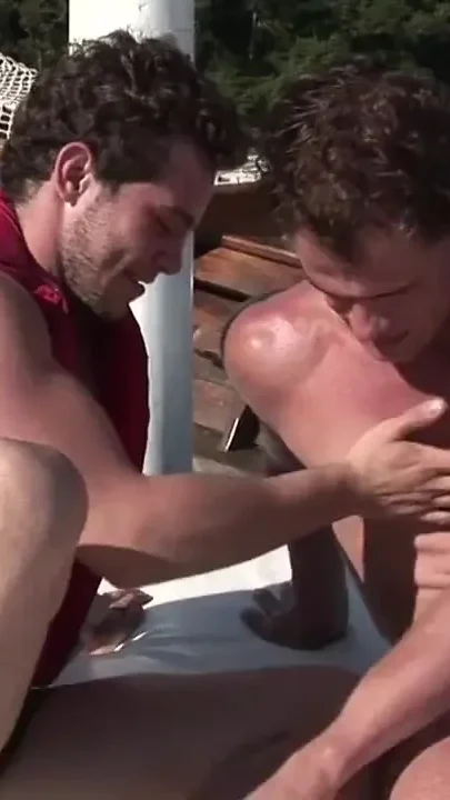 Mysdel straight Latino boy fucked raw in the boat in the see by his friend
