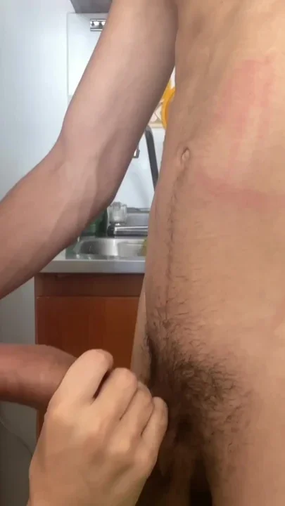 MY FRIEND MAKES ME SUCK HIS DICK IN THE KITCHEN Clip 1