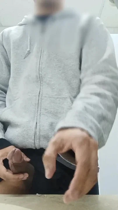 A risky quickie in the office bathroom Clip 1