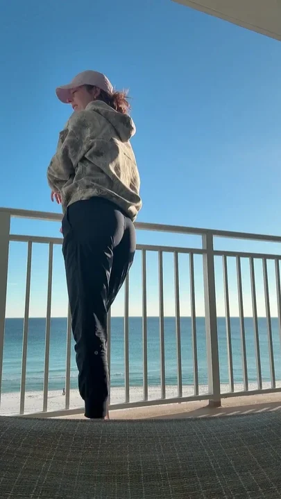 Cum with Me on the Balcony in Front of the World