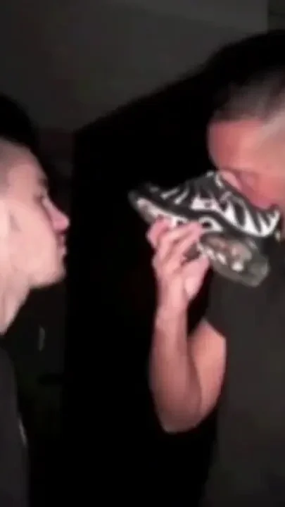 Scally lad submissed to the sneaker of his friend in a bar