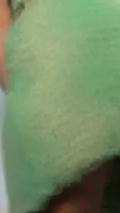 Huge Tit Brunette Plays with Gloryhole Cock