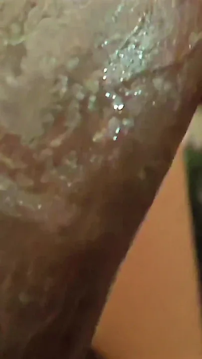 Black man playing the try not cum challenge with his wife sucking on his cock