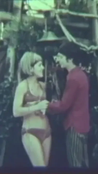 Hot vintage sex outdoor by the swimming pool