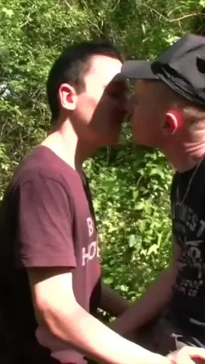 Twink used by scally boy in cruising forest