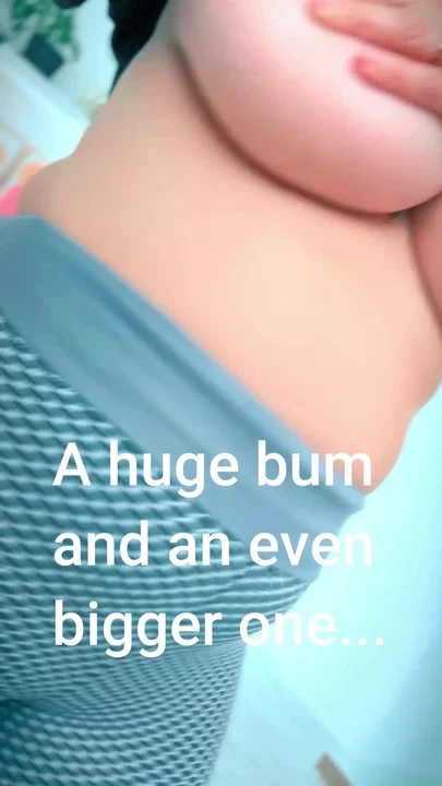 An incredibly large bum and additionally large breasts of a hot naked MILF