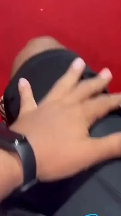 Helping my stepson with a leg massage after working out