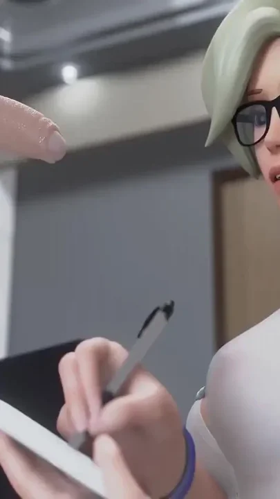 Overwatch Mercy - Handjob X Blowjob