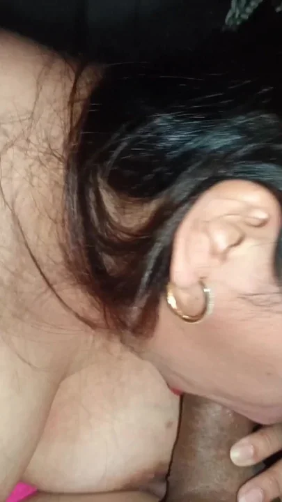 Big Busty Wife Sensual Blowjob Clip 1
