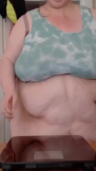 Let's weigh this massive belly of mine