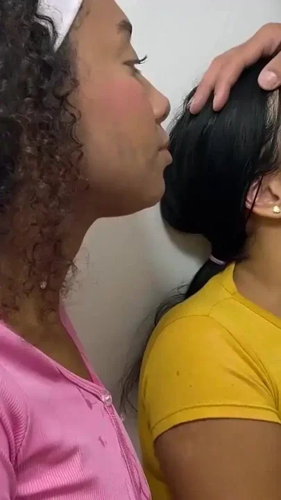 Latina Teen Sluts Take Turns Deep Throating Big Cock In Amateur Threesome Clip 1