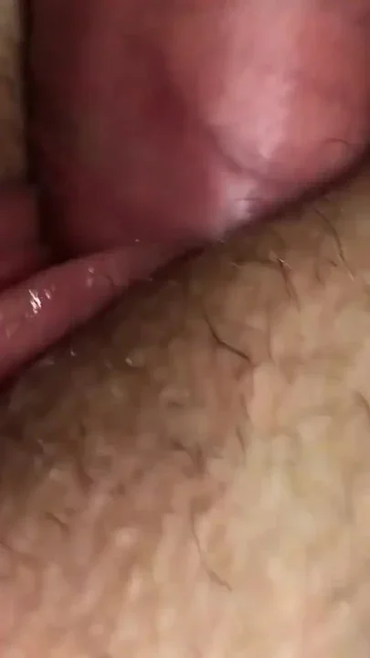 Please Cum on My Hairy Pussy Close up