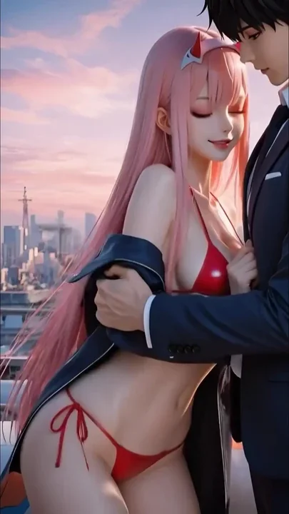 Zero Two Bikini show and dance SFW Clip 1