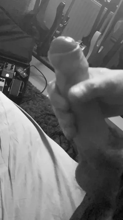 THICK UNCUT BWC - SloMo solo cumshot