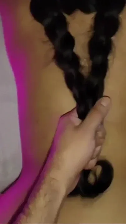 Fucking the horny girl with braids until her ass is filled with cum Clip 1
