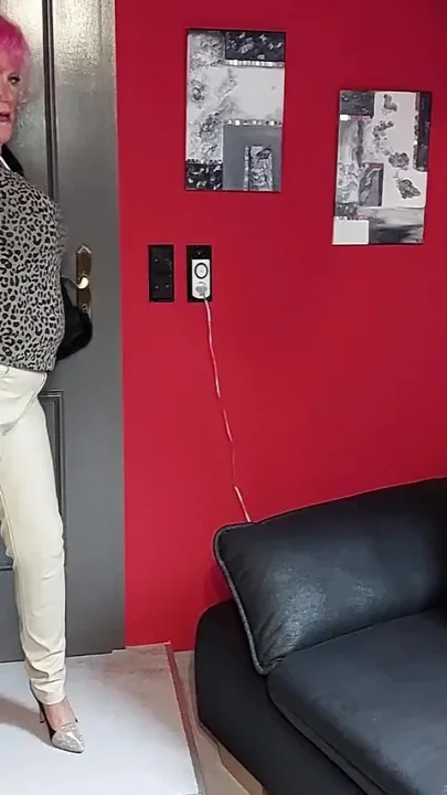 Horny Granny Does Striptease and Masturbation