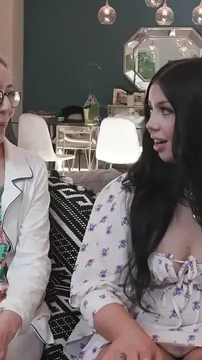 Horny Stepdaughter Sucks and Fucks Her Stepdad's Dick Right Next to Her Dozing Stepmom