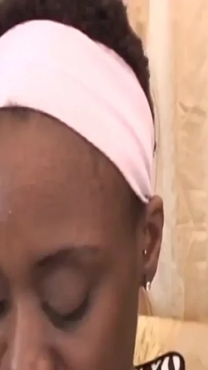 Ebony hottie fucked by white cock