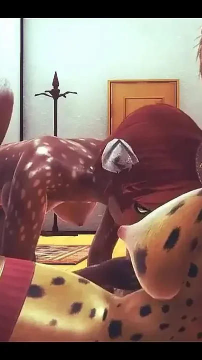 Furry Hentai - Futanari Fawn Girl Having Sex with Tiger Futanari - Japanese