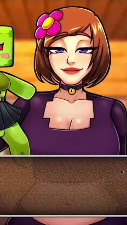 HornyCraft Minecraft Parody Jenny Gives Sloppy Deepthroat Blowjob to Futanari Alex Clip 3
