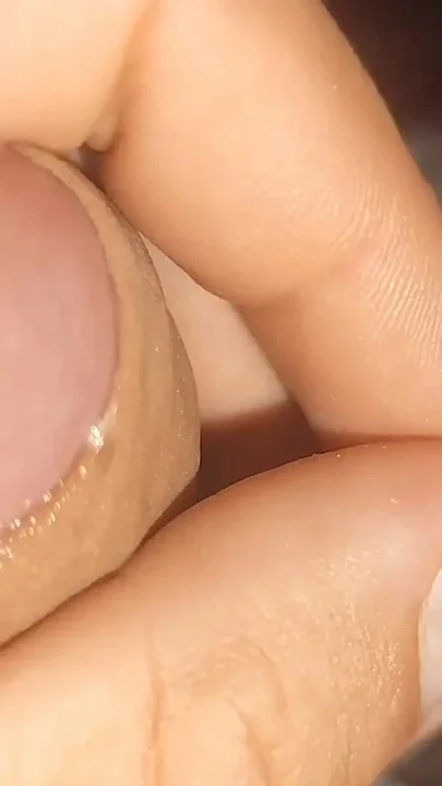 Creamy Pre-cum Slowly Sliding Down the Hole