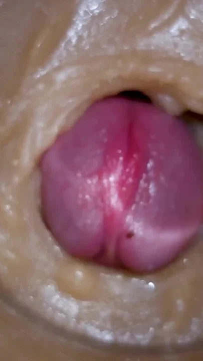 Extreme close up Injecting a large dose of sperm pussy toy Camera 4k Clip 3
