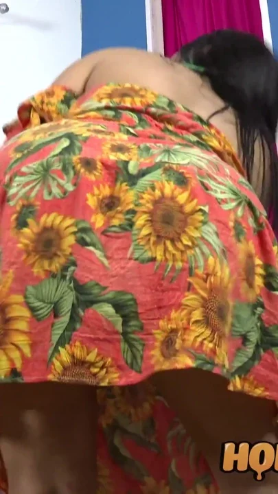 Busty latina trans Ana Chloe toys ass as she masturbates