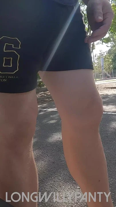 Amateur straight guy flashes his cock next to the busy road