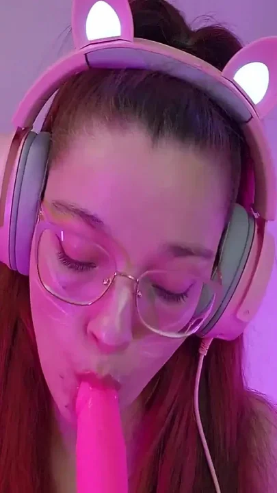Cosplay Redhead Egirl Ahegao POV Sucking Asmr