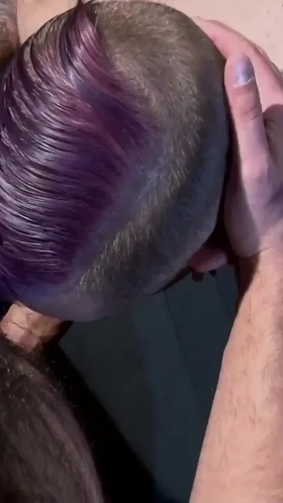 Two horny guys pound deep their tight asses in bareback style
