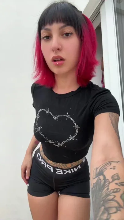 Big ass energy incoming Cute tattooed teen just for you
