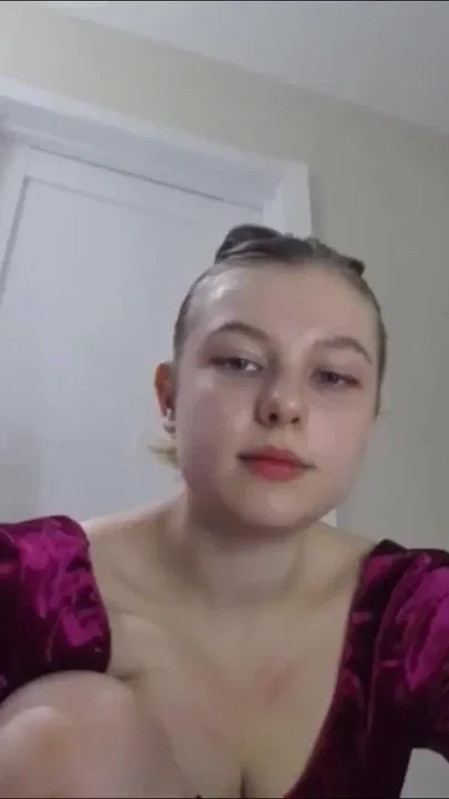 Finger in a tight pussy with pink dress Clip 2
