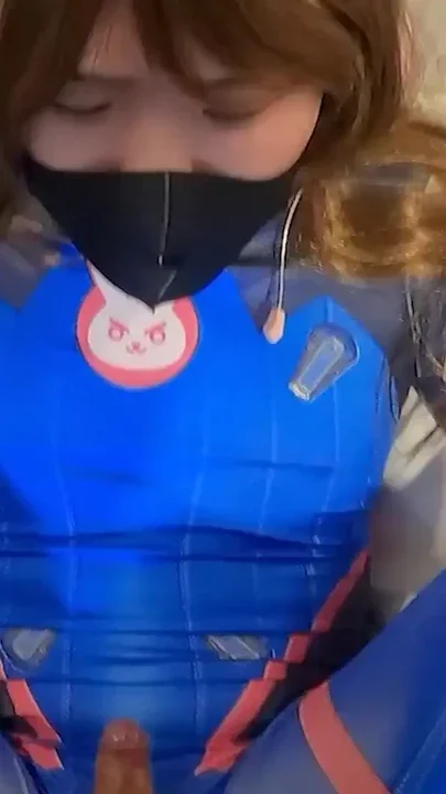 Overwatch Dva gets fucked Hentai Cosplayer crossdresser ladyboy part8 Clip 1