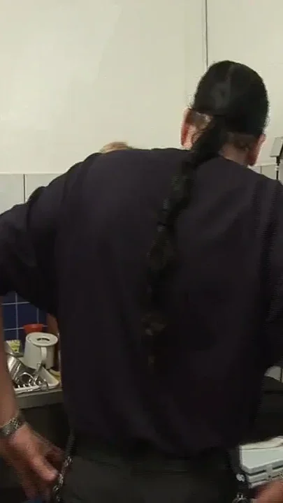 Hot German lady take dick in the kitchen